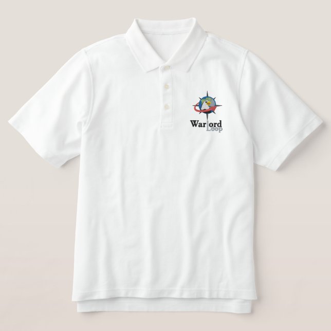 Warlord Loop Text Polo Shirt (Design Vorderseite)