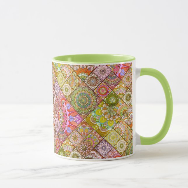 Warm Boho Tile Tasse (Rechts)