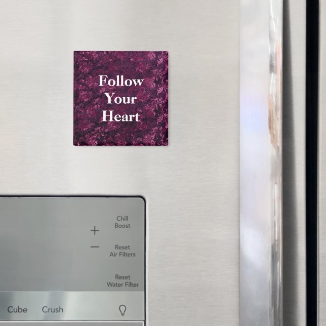 Warm Burgundy Floral Magnet (In Situ (Kühlschrank))