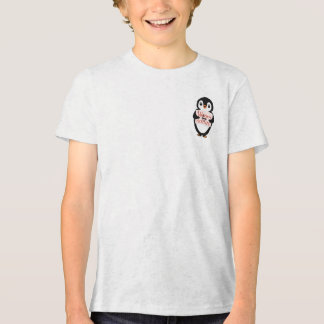 Warm by nature: Adorable Penguin with Playful Text Tri-Blend Shirt