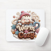 Warm & Cozy Hot Cocoa Mauspad