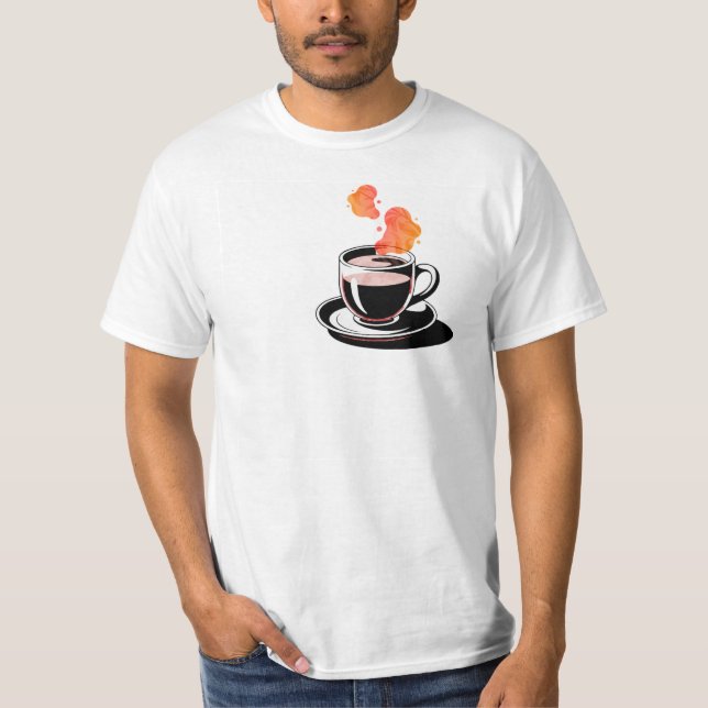 warm cup of coffee T-Shirt (Vorderseite)
