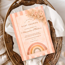 Warm Desert Boho Rainbow Baby Shower