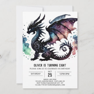 Warm Dragon Birthday Einladung