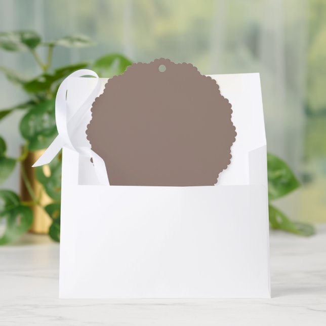 Warm Dusty Rose Background – Wedding Design Ornament Karte (Umschlag)