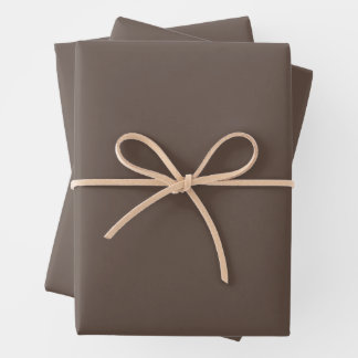 Warm Earthy Brown Wrapping Paper Sheets Geschenkpapier Set