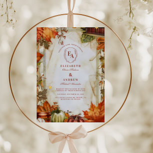 Warm-Ernte-Hochzeit Einladung