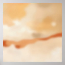 Warm Flow Abstract Poster