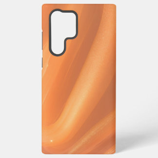 Warm Flowing Orange Abstract Marble Phone Case Samsung Galaxy Hülle