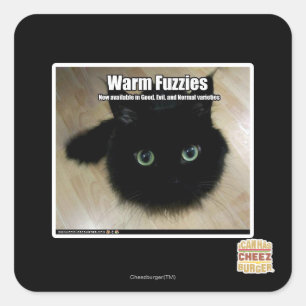 Warm Fuzzies Quadratischer Aufkleber