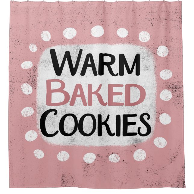 Warm gebackene Cookies Duschvorhang (Vorderseite)