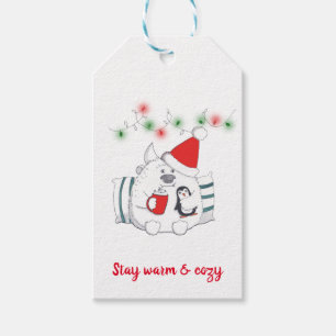 Warm & gemütlich / Weihnachtsmonster Bleibe /Pers Geschenkanhänger