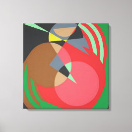 Warm Geometric Abstract Canvas Print Leinwanddruck