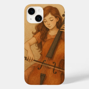 Warm Harmony - Mädchen mit Vintagem Handy Case-Mate iPhone 14 Hülle