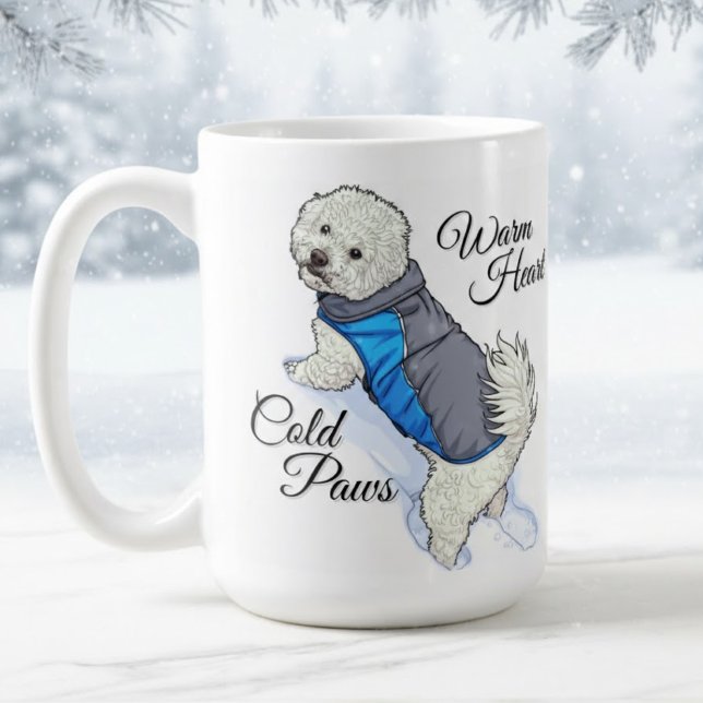 Warm Heart Snow Bichon Mug Kaffeetasse (Von Creator hochgeladen)