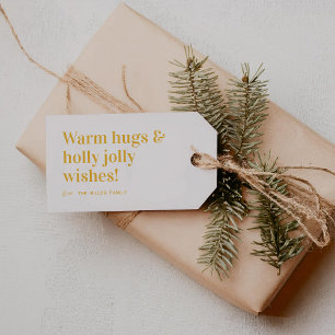 Warm Hugs   Niedliche Weihnachten Geschenkanhänger