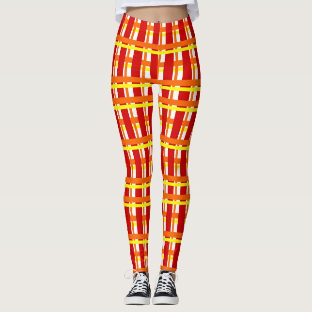 Warm Kariert Leggings (Vorderseite)