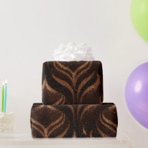 Warm Kupfer Metallisch Braunes Glitter-Muster