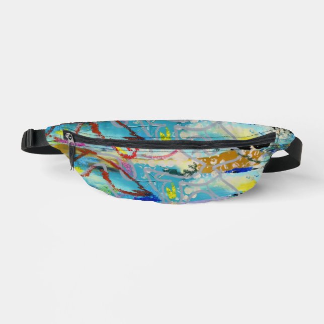 Warm Layers by Lydia's Art Sangria Bauchtasche (Vorderseite)