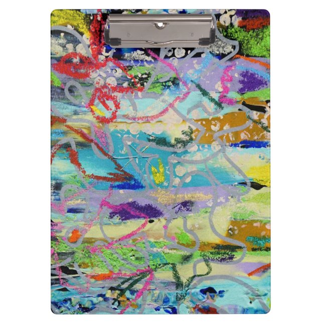 Warm Layers by Lydia's Art Sangria Klemmbrett (Vorderseite)