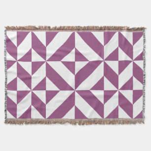 Warm Lila geometrischer Deko Cube Decke