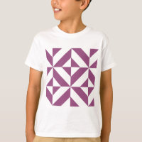 Warm Lila geometrischer Deko Cube