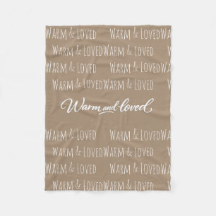"Warm & Loved"-Fleece-Decke Fleecedecke