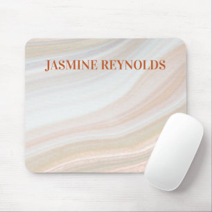 Warm Marble Geode Mousepad