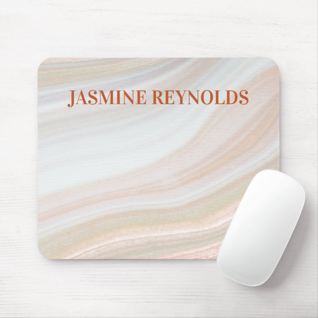 Warm Marble Geode Mousepad (Mit Mouse)