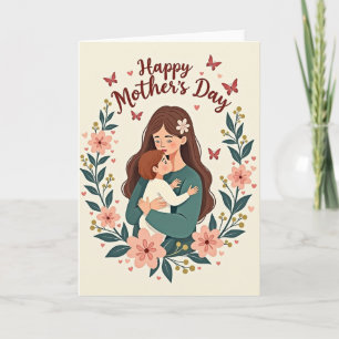 Warm Mothers Day Hearts Karte