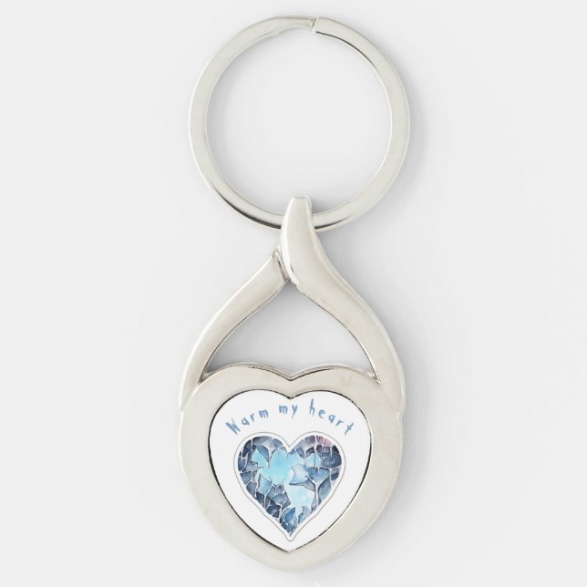 Warm my heart, personalisiert schlüsselanhänger (Vorderseite)