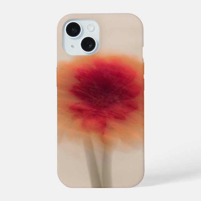Warm Neutral Abstract Floral Phone Case (Verso)