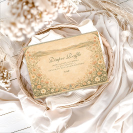 Warm Neutral Desert Botanicals Diapper Raffle  Begleitkarte