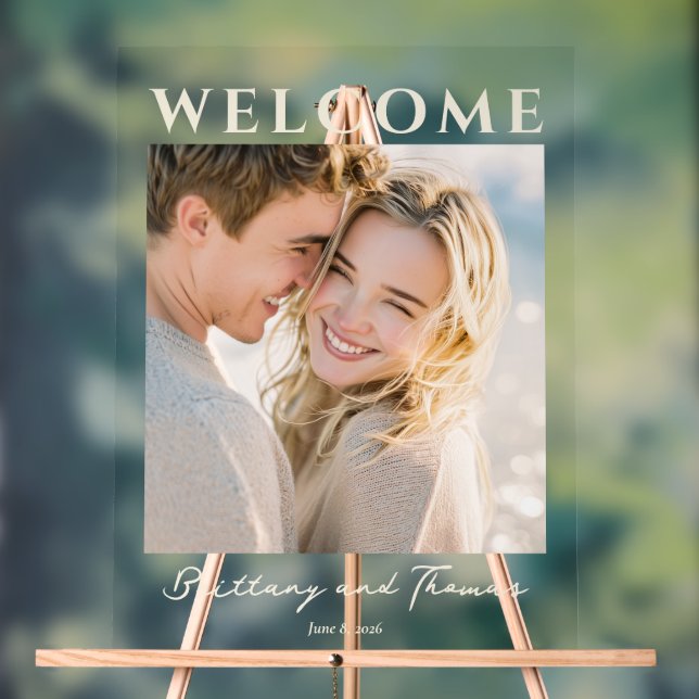 Warm Neutral Modern Photo Acrylschild (Neutral)