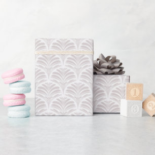 Warm Neutrales Art Déco   Minimalistisches Moderne Geschenkpapier
