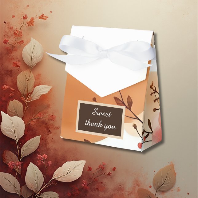 Warm Peach Boho Florals Geschenkschachtel (Von Creator hochgeladen)