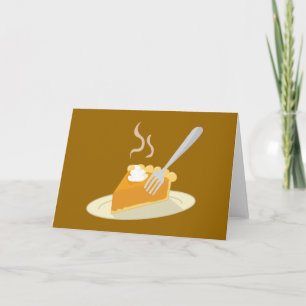 Warm Pumpkin Pie Karte