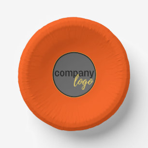 WARM RICH ORANGE FARBGESCHÄFTSLOGIK PROMOTIONAL PAPPTELLER