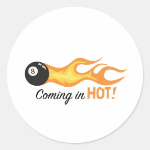 Warm Runder Aufkleber