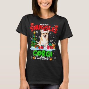Warm Schnürsenkel Corgi Cuddles Weihnachtsbaum Kar T-Shirt