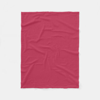 Warm Solid Magenta Fleecedecke