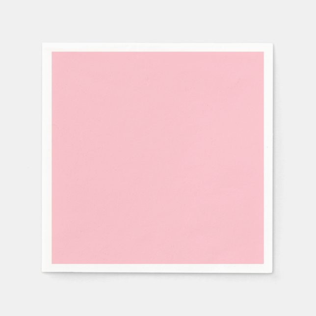 Warm Solid Pink Serviette (Vorderseite)