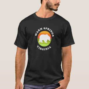 Warm Springs Virginia Bär Sunrise VA Souvenir T-Shirt