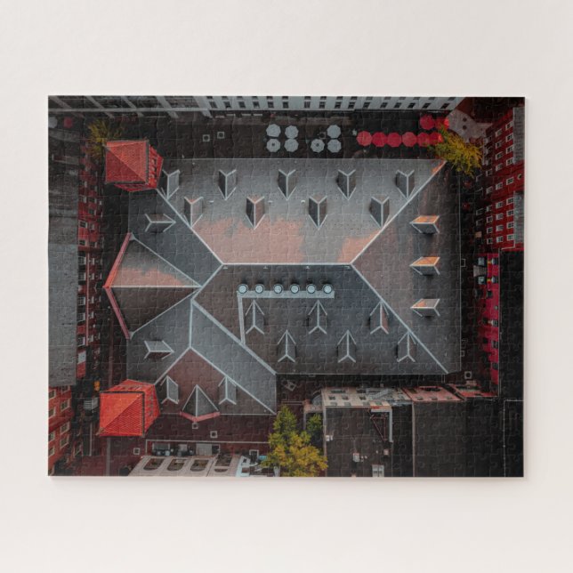 Warm Sunset on Market Roof Top in August (Horizontal)