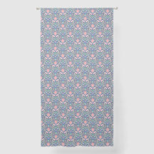 Warm tone Art Nouveau Print Curtains