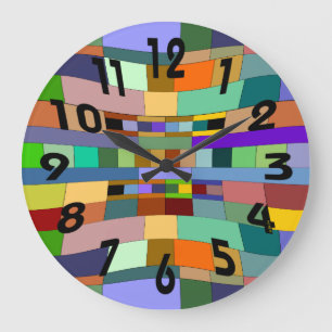 Warm-Uhr Große Wanduhr
