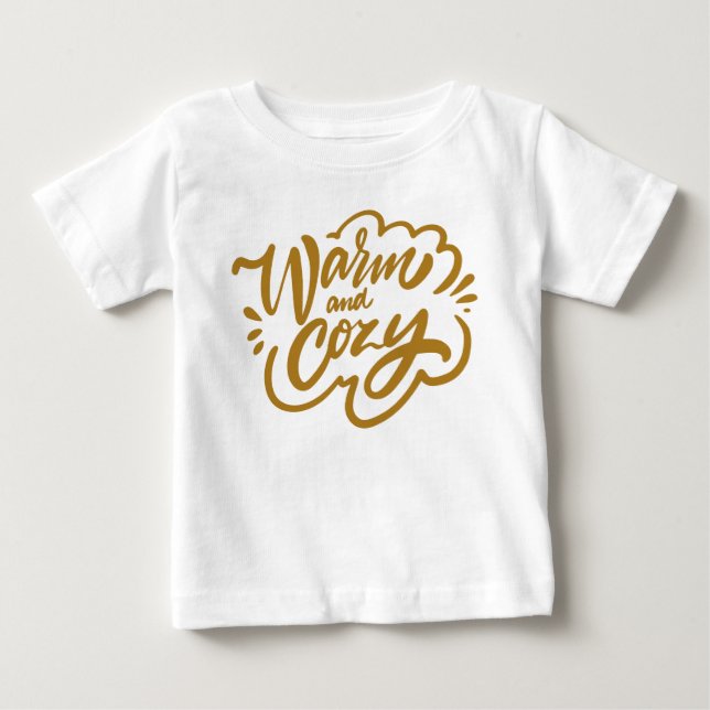 Warm und gemütlich baby t-shirt (Vorderseite)