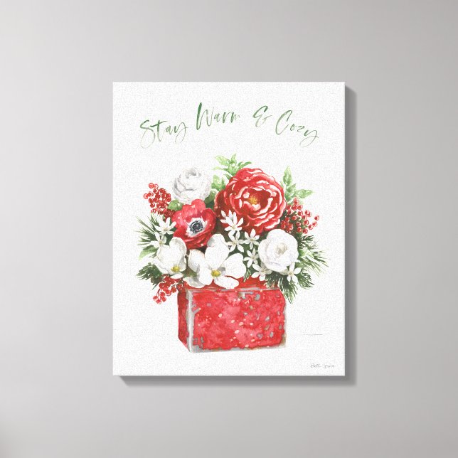 Warm und gemütlich bleibe leinwanddruck (Vorderseite)