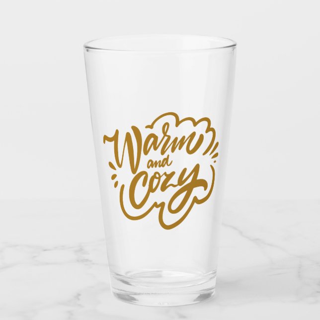 Warm und gemütlich glas (Vorderseite)