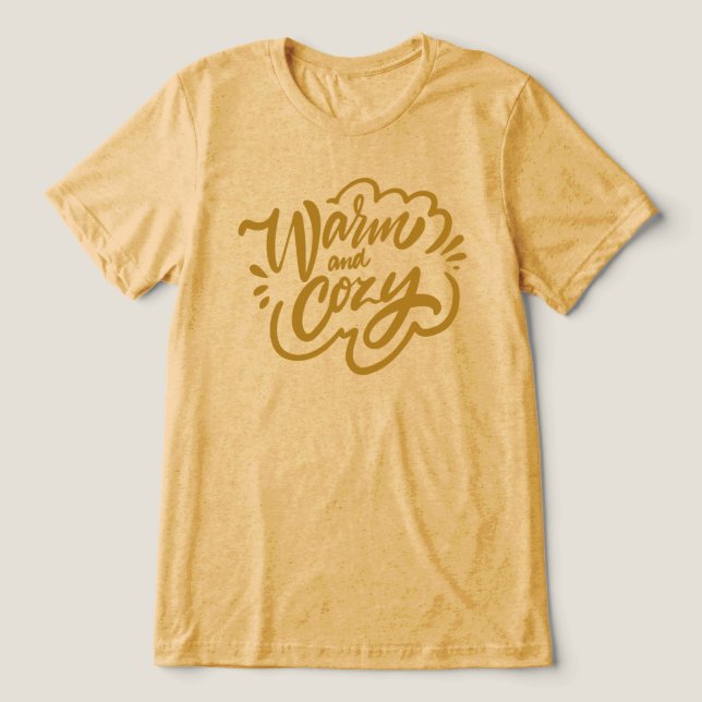 Warm und gemütlich Tri-Blend shirt (Design Vorderseite)